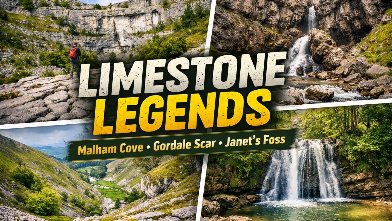 Легенды известняковых мест – бухта Малхам, Гордейл-Скар и кольцевой маршрут к водопаду Джанет.