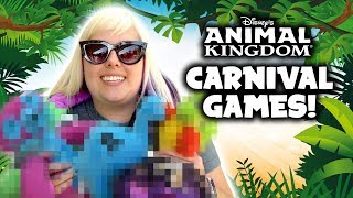 We won ALL the carnival games at Disney World Animal Kingdom!