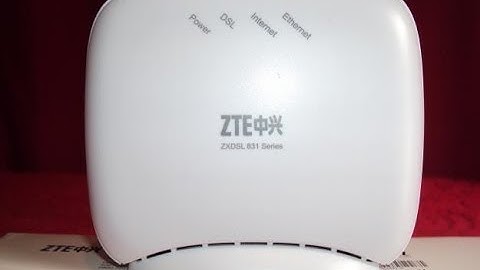 How to configure ZTE ZXDSL 831 modem - Bridge or Router