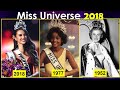 Miss Universe 2018 Winner And Others | Crown Transformation | 1952 To 2018
