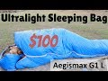 Budget Ultralight Sleeping Bag - Aegismax G1 Long