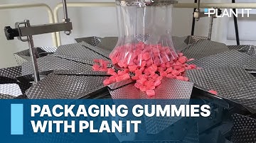 Plan IT Packaging Systems  RotoBagger Pre-made Pouch Machine with 10 head Yamato weigher for Gummies