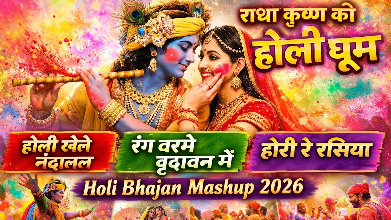 Holi Utsav Special | 3 Holi Bhajan Ek Sath | Krishna Holi Geet