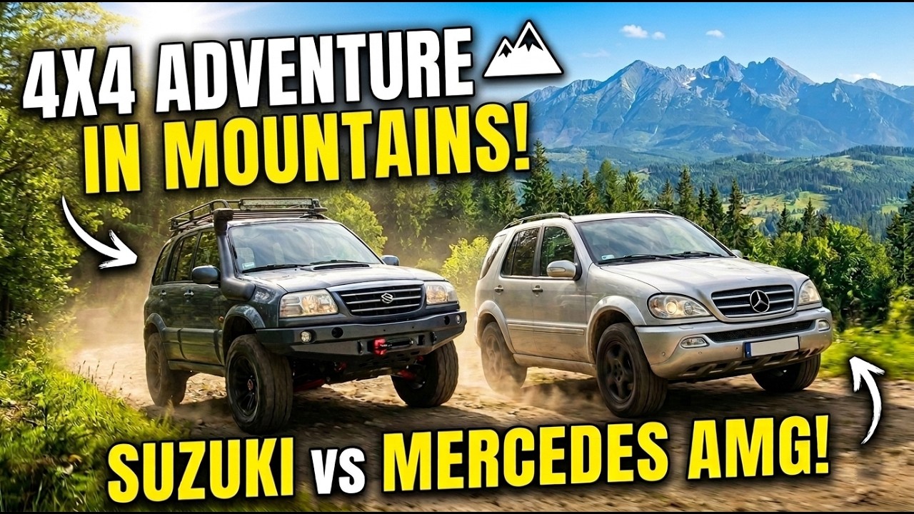 POV Offroad Adventure: Suzuki Grand Vitara & Mercedes ML AMG with Epic Mountain Views #offroad #amg