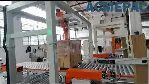 Rotary Arm Pallet Wrapper with Corner Board Applicator System