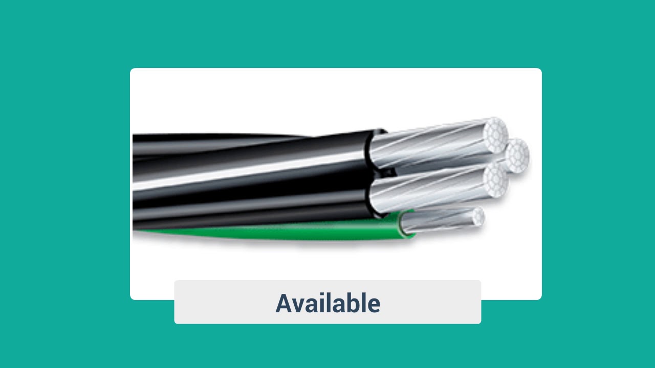 QUADRUPLEX ALUMINUM CABLE TYPE MOBILE HOME FEEDER YouTube