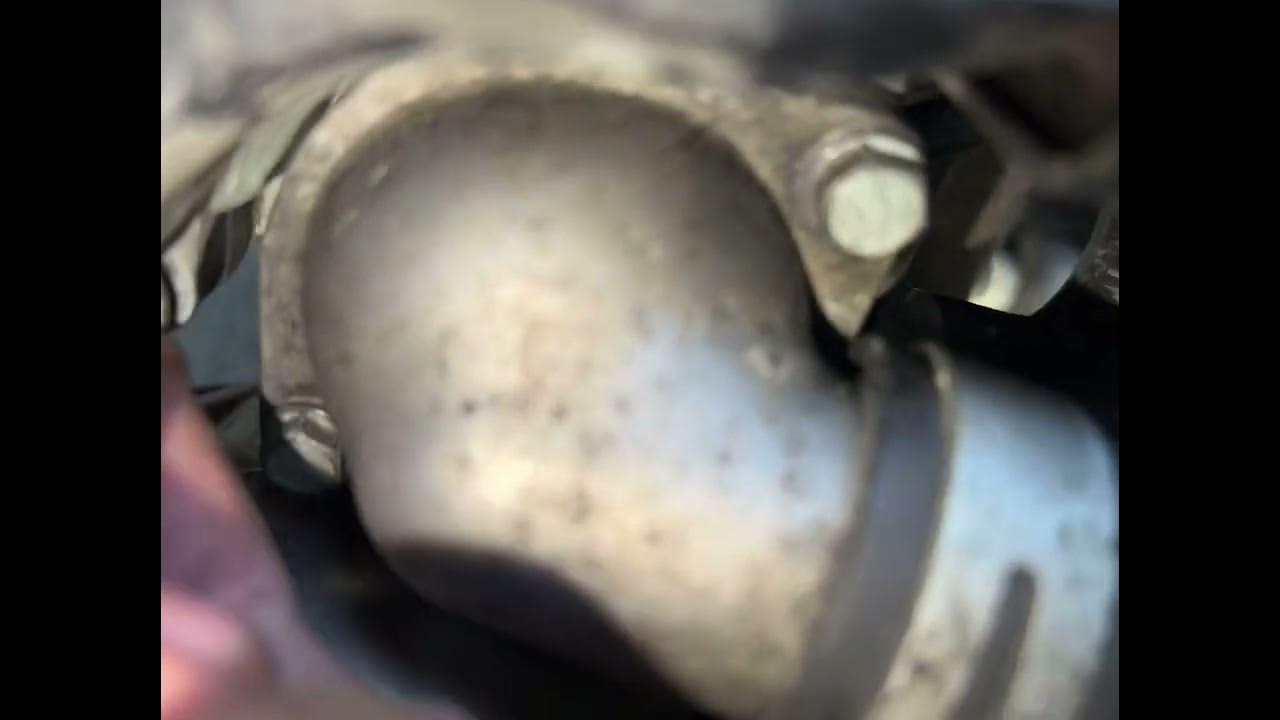 Changing thermostat in a Subaru legacy sedan 2010 2.5i premium - YouTube