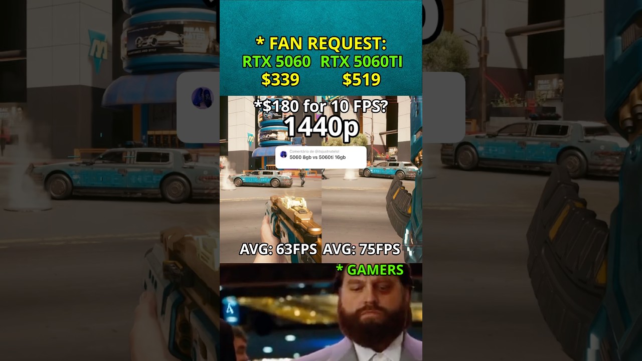 RTX 5060 vs RTX 5060 Ti — $180 More for 10 FPS? (FAN REQUEST | EP.168)