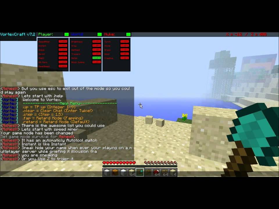 Minecraft vortex client