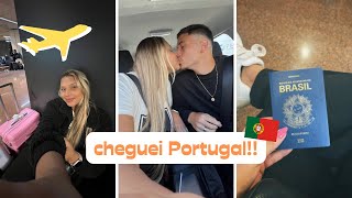 MEU PRIMEIRO VOO INTERNACIONAL SOZINHA 😱 me mudei para PORTUGAL 🇵🇹 | Pri Mendes 💖