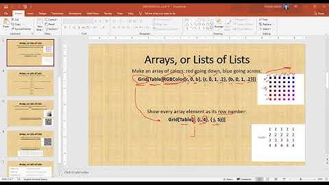 Arrays (Lists of Lists) in Mathematica