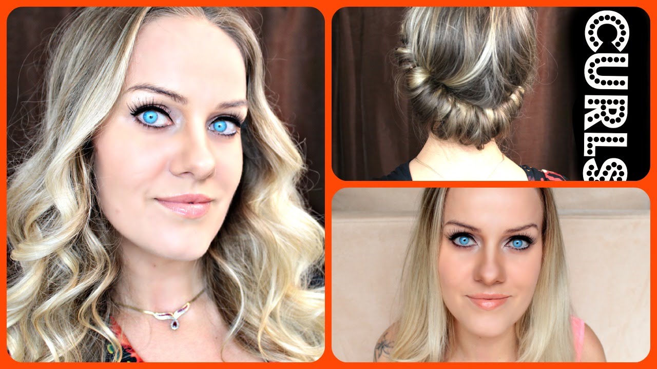 Easy HEATLESS Curls For Long Hair with Headband YouTube