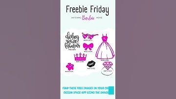 Free svg files for your cricut related to the Barbie Movie - Freebie Friday