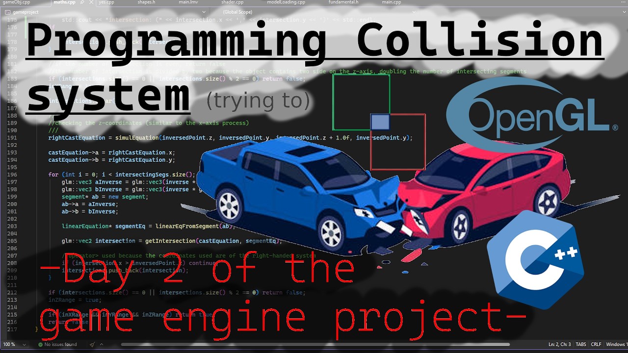 Game Engine Project 2: Programming a 3D collision system. - YouTube