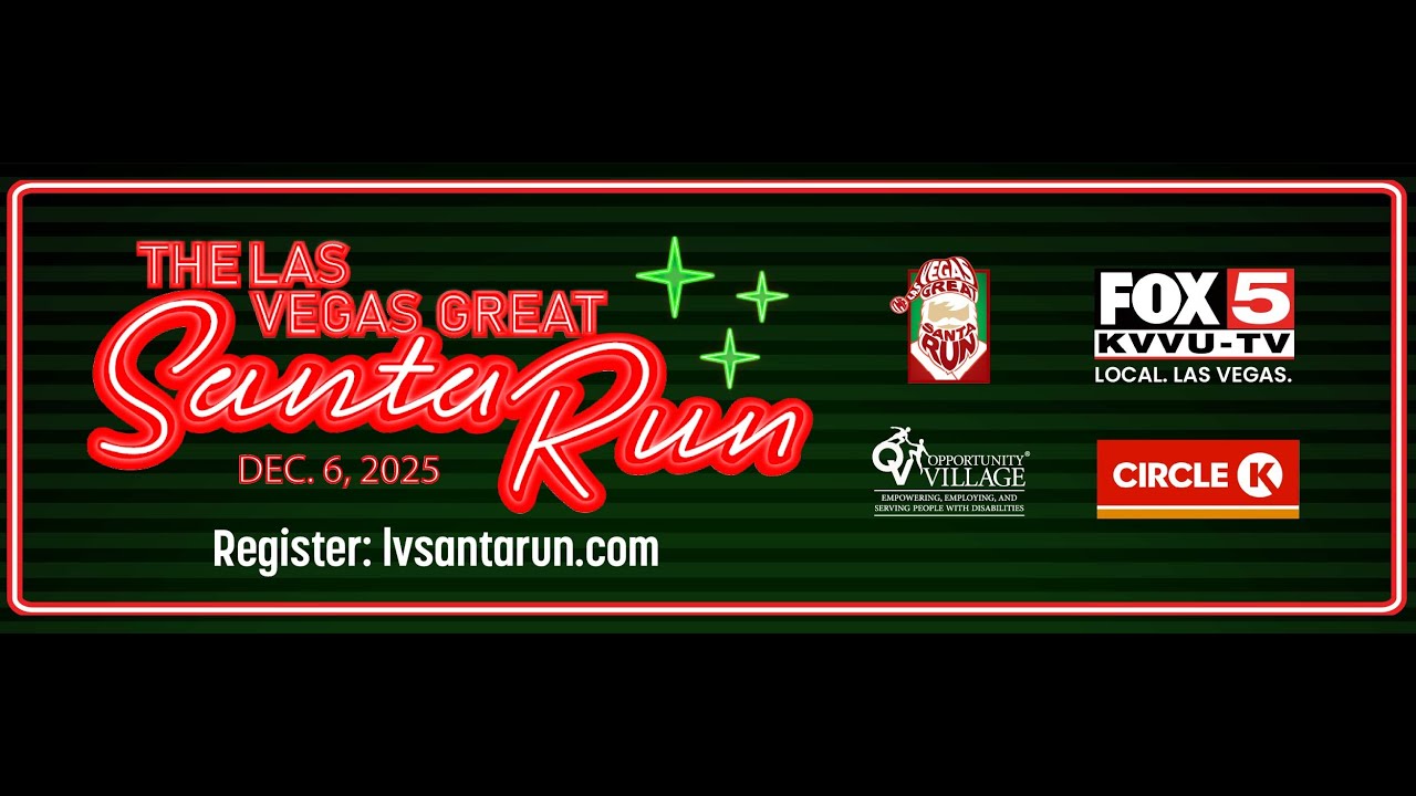 2025 Las Vegas Great Santa Run promo