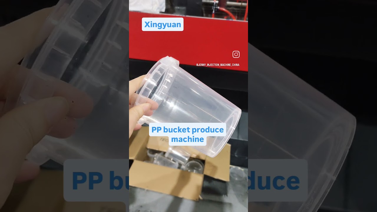 PP bucket produce injection moulding machine.