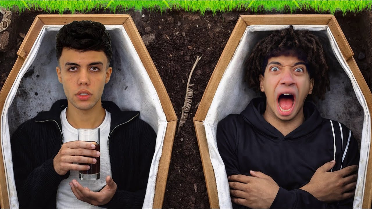 محاولة الهروب من شاور عند المقابر ( مش هتصدقوا لقيت اي هناك ) !😱💔