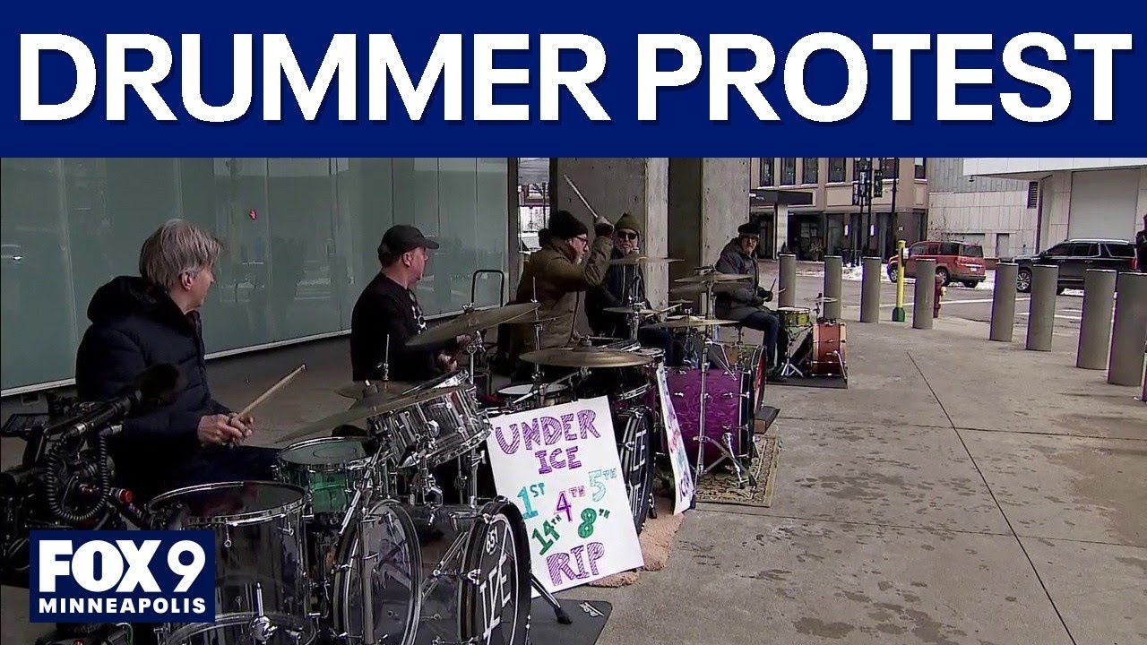 Musicians in Minneapolis band together to form drum protest