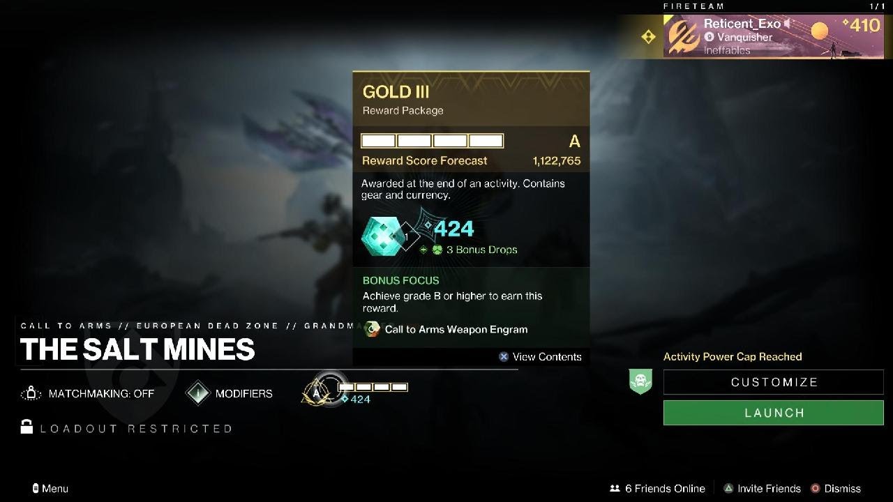 Destiny 2 | Call to Arms: The Salt Mines Top 10% Run