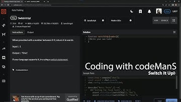 Codewars 8 kyu Switch It Up! JavaScript