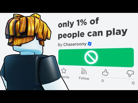 Only 1% Of Roblox Players Can Join My Game...