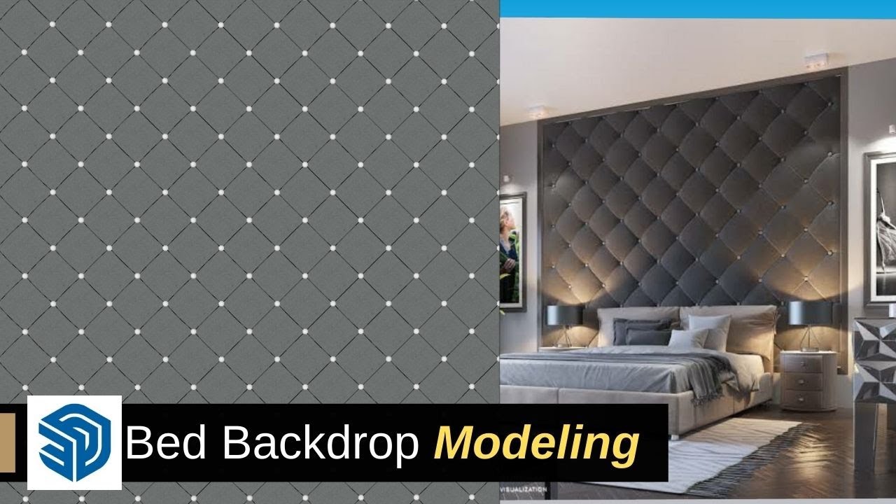 Bed Backdrop Modelling in SketchUp 2 YouTube