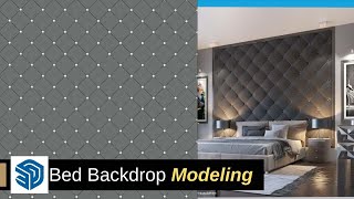 Bed Backdrop Modelling in SketchUp #2