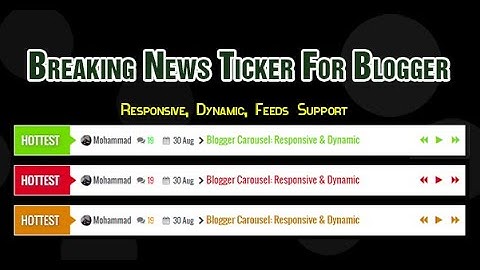 How To Add Easy and FREE News Ticker To Your Blogger Website 2022