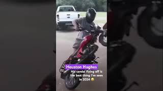 Instant classic with the sandal flying off 😂 #falls #fails #motorcycle #mandown