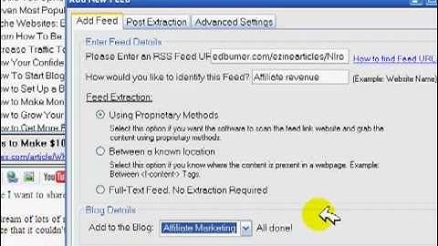 How to create autoblog on blogspot with autoblog samorai