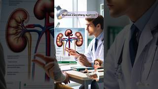 human excretory system in 2 min #biology #learnbiology #ncert #neet #education #revision #shorts