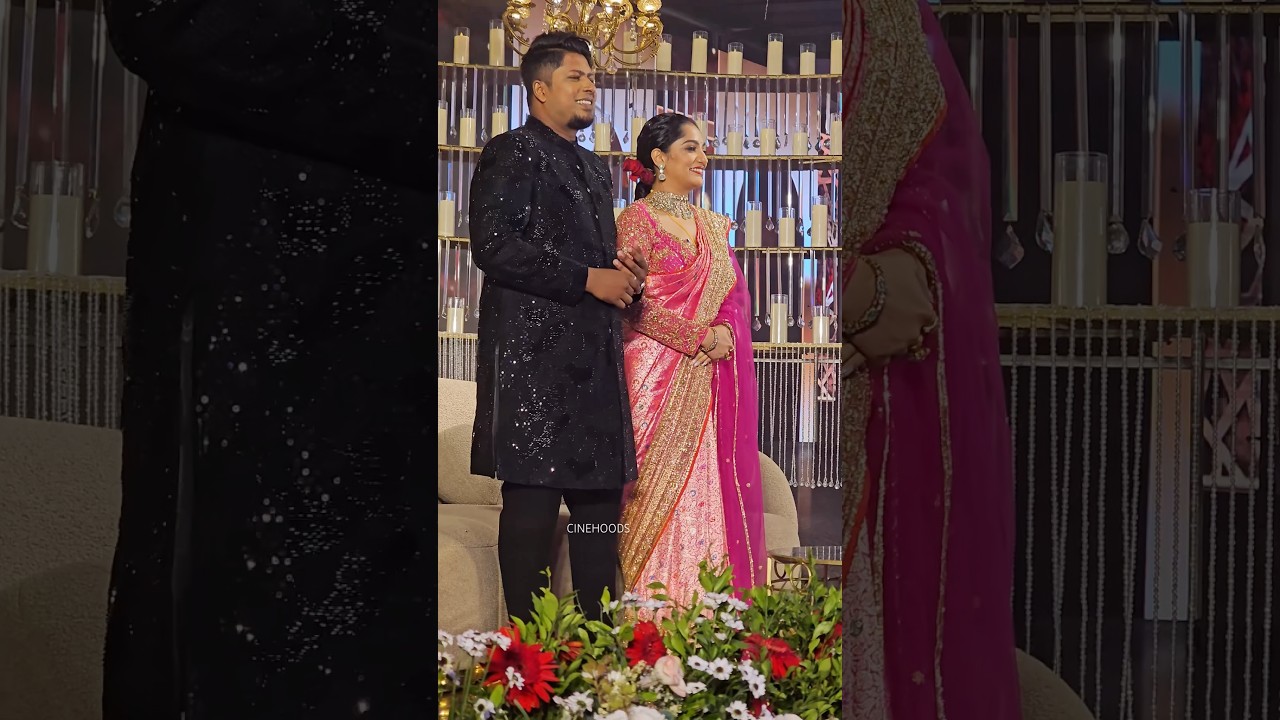 വിവാഹ സൽക്കാര വേദിയിൽ സിബിന്റെ കൈപിടിച്ച് ആര്യ❤️Arya Badai Sibin Wedding 