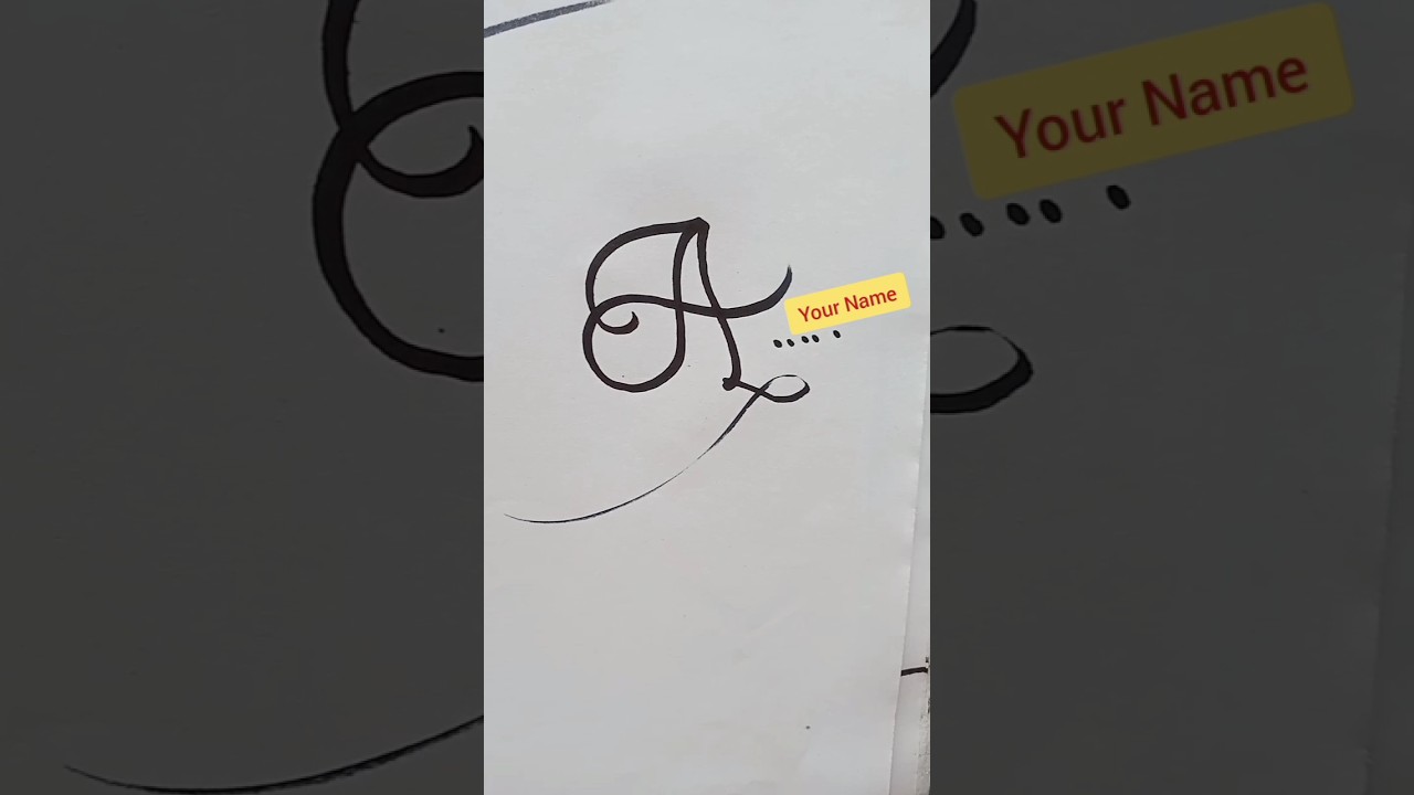 A to Z Signature Style | Signature Style For A | Episode 1.6  | sk cursive art