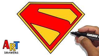 How to Draw SUPERMAN 2025 | Step By Step - LOGO