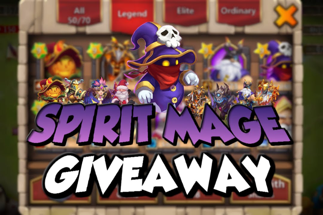 Castle Clash: SPIRIT MAGE GIVEAWAY W/ Malchik | Evolved Heroes & 80K Might! | IOS