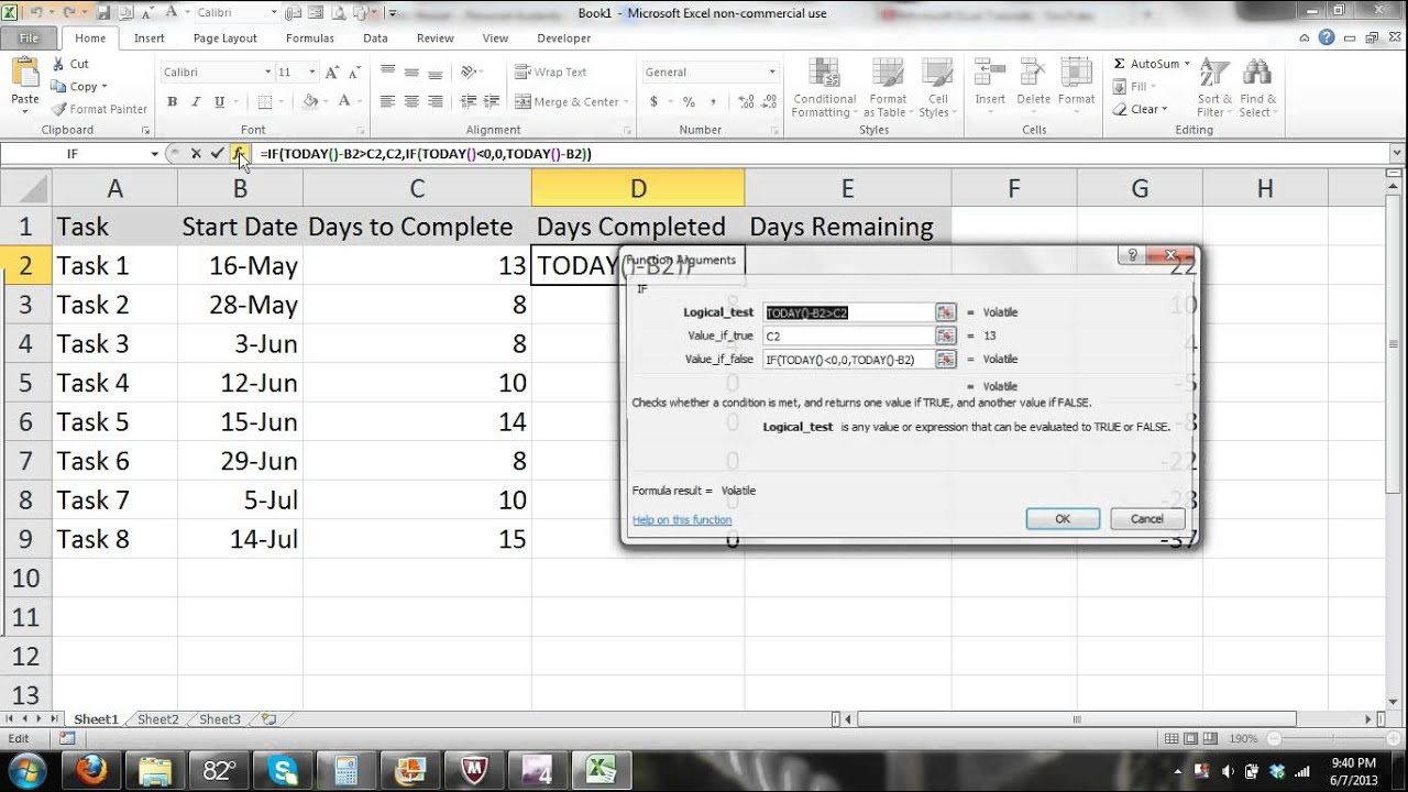 Gantt Chart Excel 2010