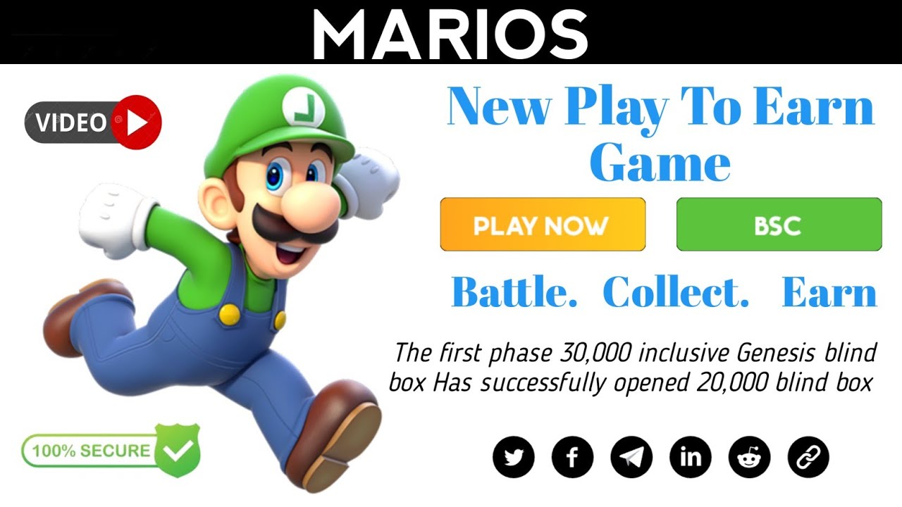 new Nft game project Www.Marios.Pro Website 2022