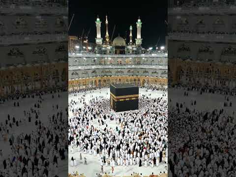 Khana Kaaba Aerial View 🌙 | Beautiful Makkah Cinematic Shorts