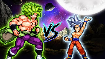 Broly DBS VS Goku MUI DBFZ in Jump Force Mugen 😱