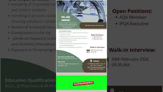 Lee Pharma Ltd WALK IN Opportunity on 4th Feb 2026 Don't Miss!
