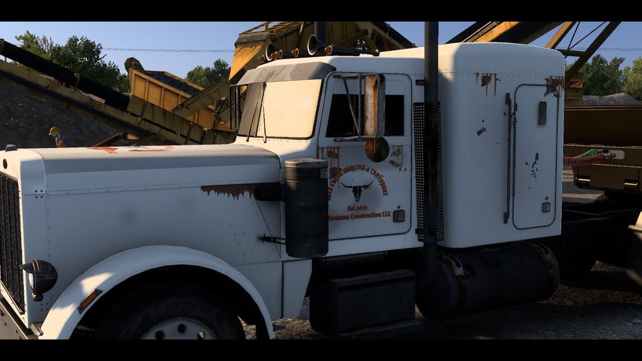 American Truck Sim |Heavy Bulldozer | Junction TX - Schluenburg TX | Outlaw's 359 Custom HCT | Live
