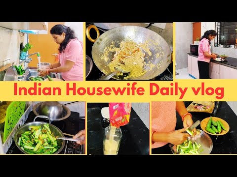 Dinner Vlog/ Indian Housewife Daily vlog/ Sooji Halwa recipe