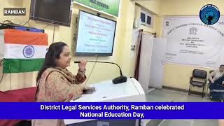 DLSA Ramban celebrates National Education Day