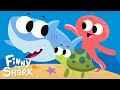 Lets go for a swim outside  kids song  finny the shark