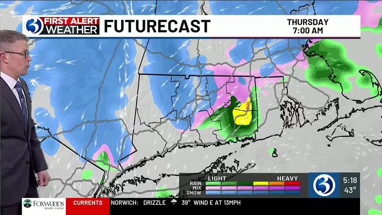FORECAST: Storm brings heavier rain, wind, and snow - YouTube