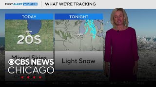 Mixed skies, chilly in Chicago on Sunday