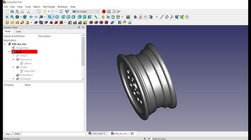 040   FreeCAD tire rim image workbench part design polar arrays