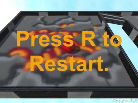 003 Roll a Ball (music loop, restart, jump, map) Unity3D 5.1.1 (source code link in description)