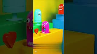 Colour Pacman #shorts #robotpacman#illustrationlus #pacman #pacman3d