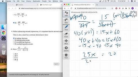 Math 30 2 Rational Expressions & Equations (Test 2)